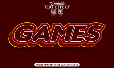 Editable text effect games