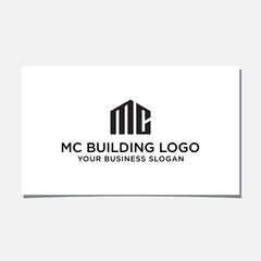 MC BUILDING LOGO DESIGN VECTOR