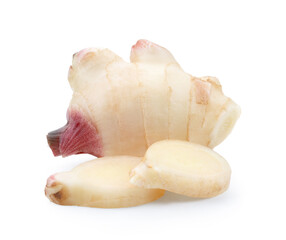 fresh ginger isolated on white