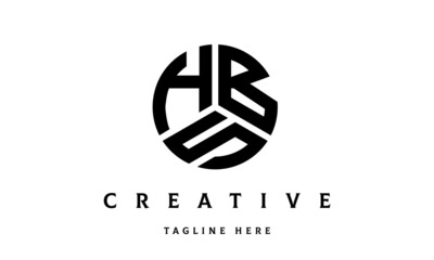 HBS creative circle three letter logo