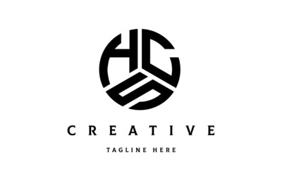 HCS creative circle three letter logo