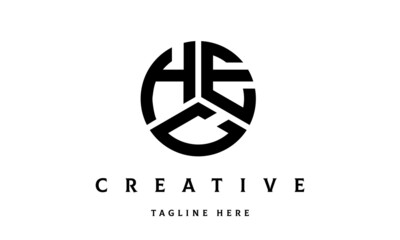 HEC creative circle three letter logo
