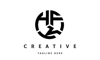 HFK creative circle three letter logo