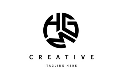 HGM creative circle three letter logo