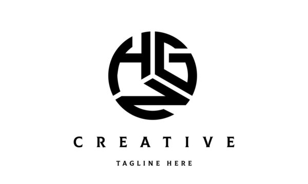 HGN creative circle three letter logo
