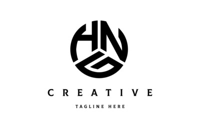 HNG creative circle three letter logo