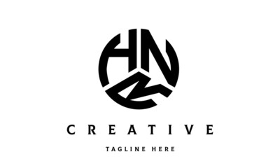 HNR creative circle three letter logo