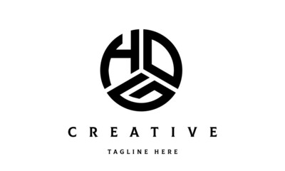 HOG creative circle three letter logo