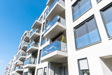 moderne Neubausiedlung in Deutschland