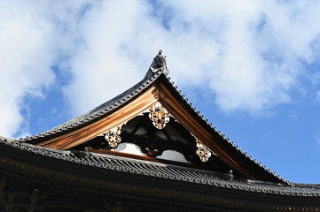 Temple roof and tiles for mourning