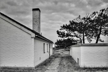 Ferienhaussiedlung aus den 80zigern an der Nordseeküste von Dänemark