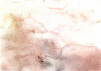 茶色とピンクの抽象的な水彩テクスチャの背景