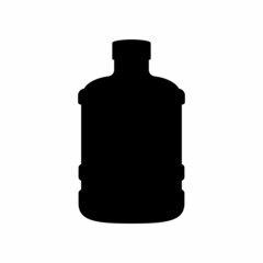 Gallon vector isolated on white background. gallon vector silhouette.