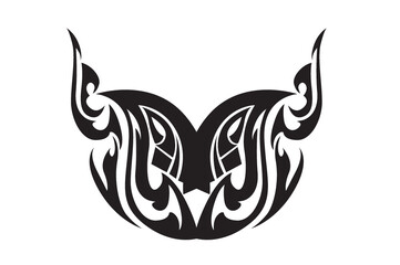 tribal tattoo butterfly wings