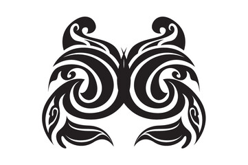 tribal tattoo butterfly wings