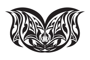 tribal tattoo butterfly wings