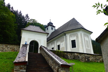 Aufgang zur Bergkirche Johnsbach