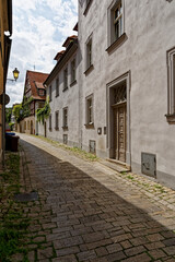 Fototapeta na wymiar Die historische Altstadt von Ochsenfurt am Main, Landkreis Würzburg, Unterfranken, Franken, Bayern, Deutschland