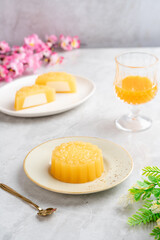 A mooncake pudding is a Chinese bakery product traditionally eaten during the Mid-Autumn Festival. The Mid-Autumn Festival is widely regarded as one of the four most important Chinese festivals.