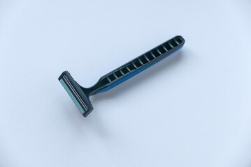 Disposable razor isolated on a white background.