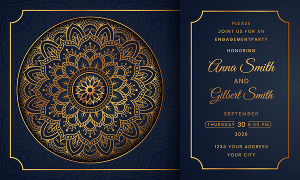 Luxury mandala background with golden arabesque pattern Arabic Islamic east style. Decorative mandala for print, poster, cover, brochure, flyer, banner, and your desired ideas. Mandala for Henna