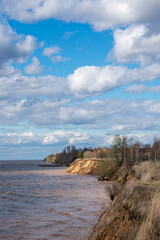 the summer beautiful volga riverside