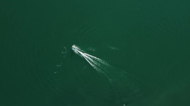 Water scooter drifting in the sea