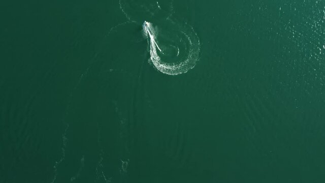 Water scooter in the sea