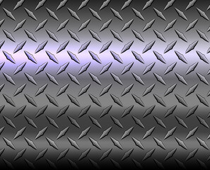 The diamond steel metal sheet texture background, shiny silver metallic vector illustration.