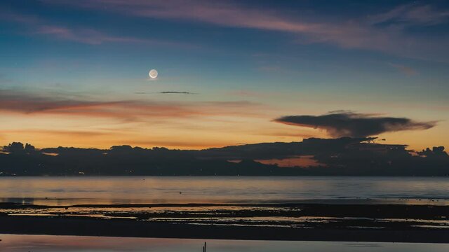 Beautiful Sunset Over Siquijor Island, Philippines