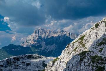 Trekking day in the majestic Julian Alps, Friuli-Venezia Giulia, Italy