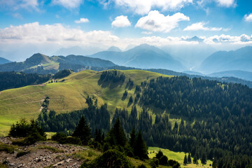 September misty day in the italian alps