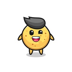 illustration of an potato chip character with awkward poses