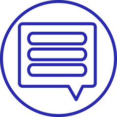 Speech bubble icon sign design