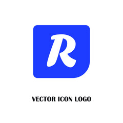 Letter R logo icon design template elements