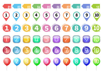 数字アイコンセット