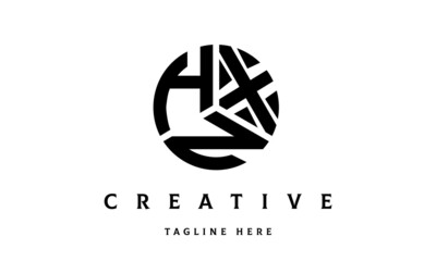 HXN creative circle three letter logo
