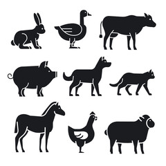 animals and pets icons