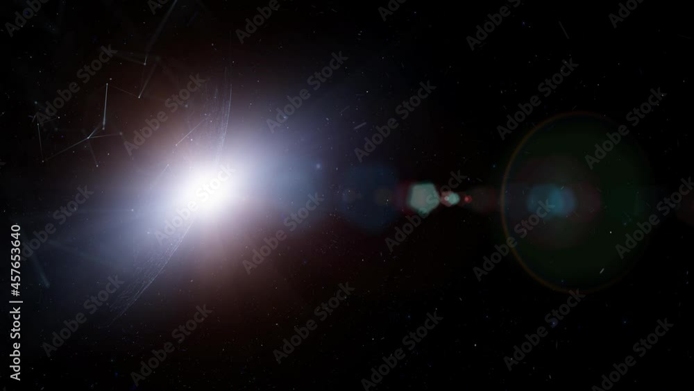 Poster artistic universe with shining star light background. view from space.