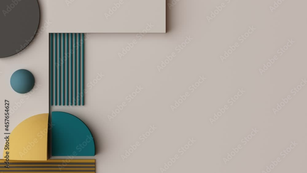 Poster abstract geometric pattern that are arranged with geometric shapes in the arrangement from the top v