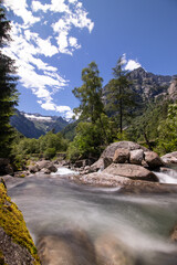 Valtellina, mountain area of Italy, Val di Mello