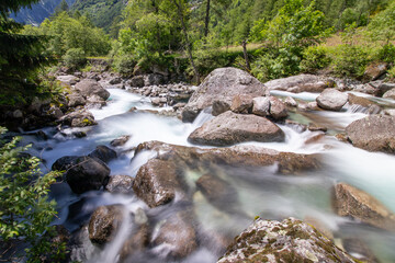 Valtellina, mountain area of Italy, Val di Mello