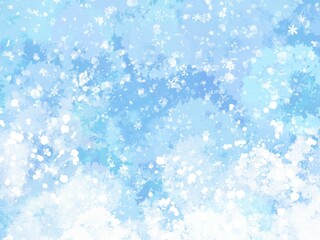 Winter Christmas light sky snowflake background