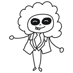 Obraz premium monster line icon