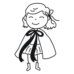 stick girl line icon
