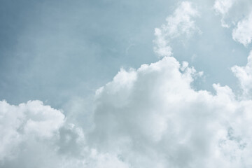 Beautiful light storm clouds. Photo of the sky.