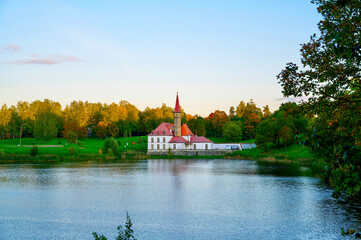 Obraz premium church on the lake