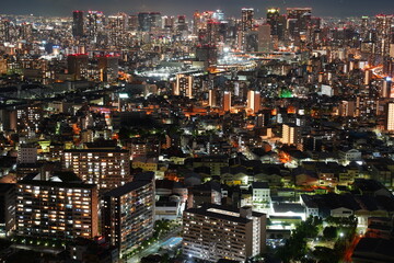 ベイタワーから眺める大阪の美しい夜景