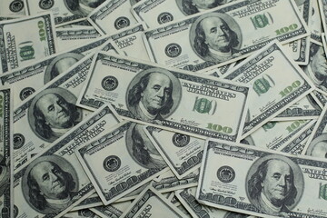 Lots of hundred dollar bills