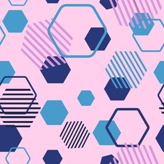Memphis-style illustration in vector